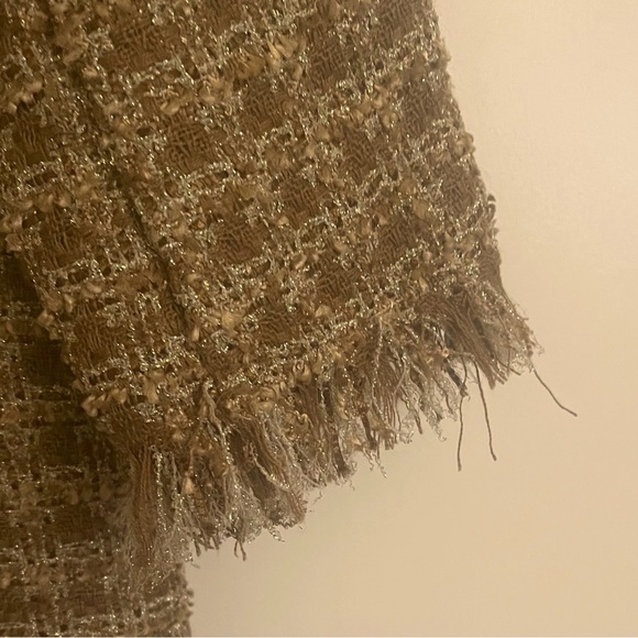 House of Harlow 1960 Knit Shimmer Tweed Pattern Long Duster - Picture 7 of 9